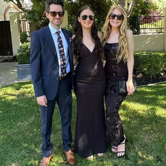 Hello Molly Estelle Mesh Maxi Dress Black Medium - Picture 4 of 4